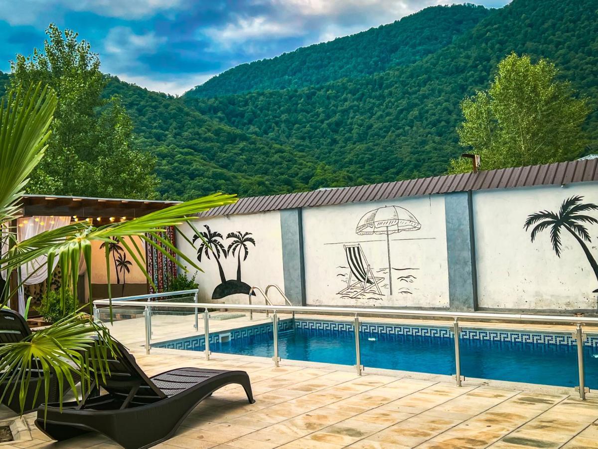 Qafqaz Family Chalet Villa Gabala Exterior photo